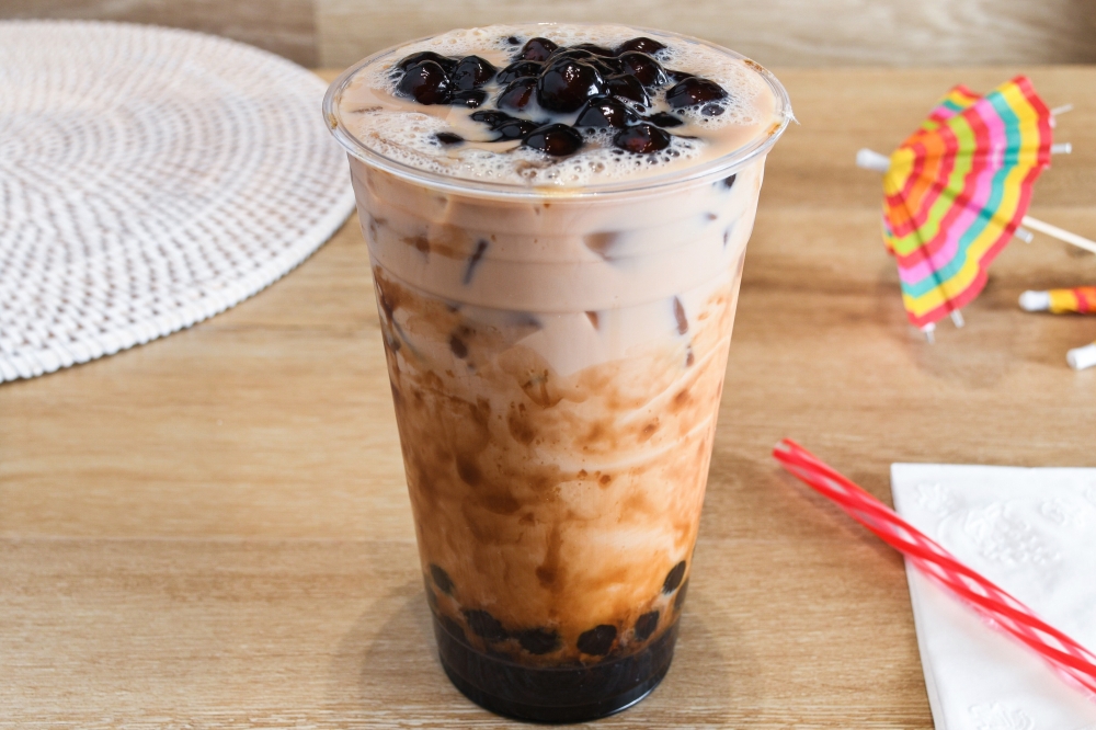 Honey B Café brown sugar boba milk tea
